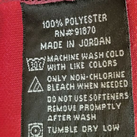 Pebble Beach performance golf 1/4 zip pullover.  Red with black trim.  Size M - Picture 5 of 5